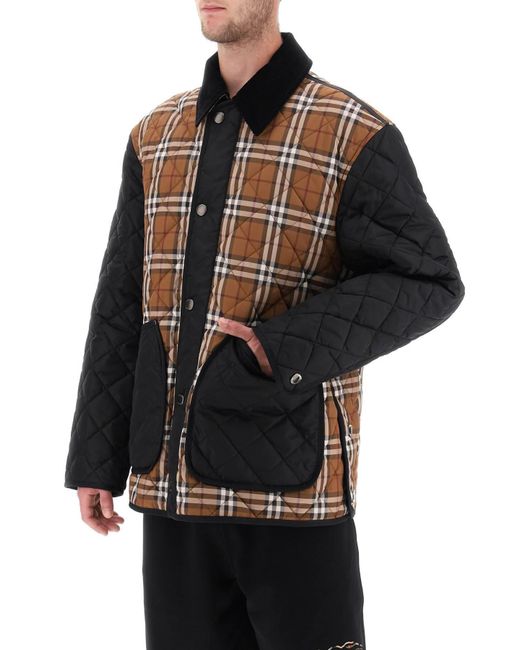 Burberry Black Weavervale Quilted Jacket for men