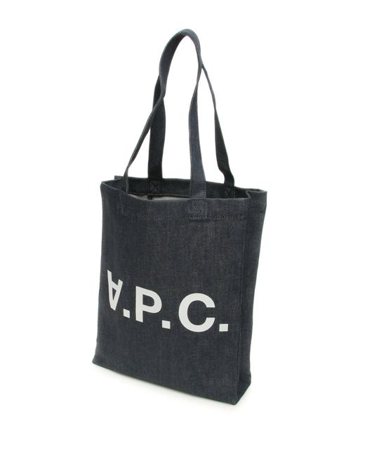 A.P.C. Black Laure Denim Tote Bag