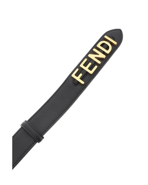 Fendi Black Graphy Belt