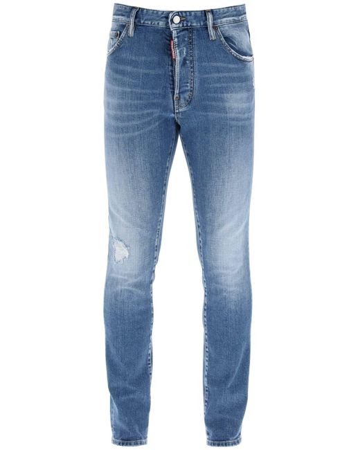 DSquared² Blue "Medium Preppy Wash Cool Guy Jeans For for men