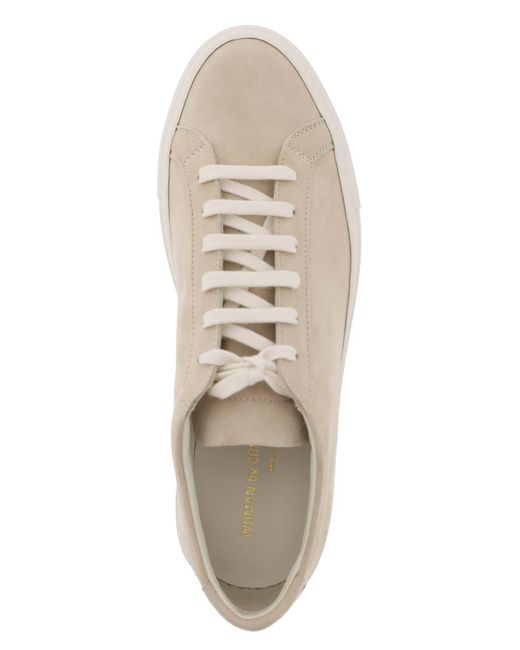 Common Projects Natural Suede Original Achilles Sneakers