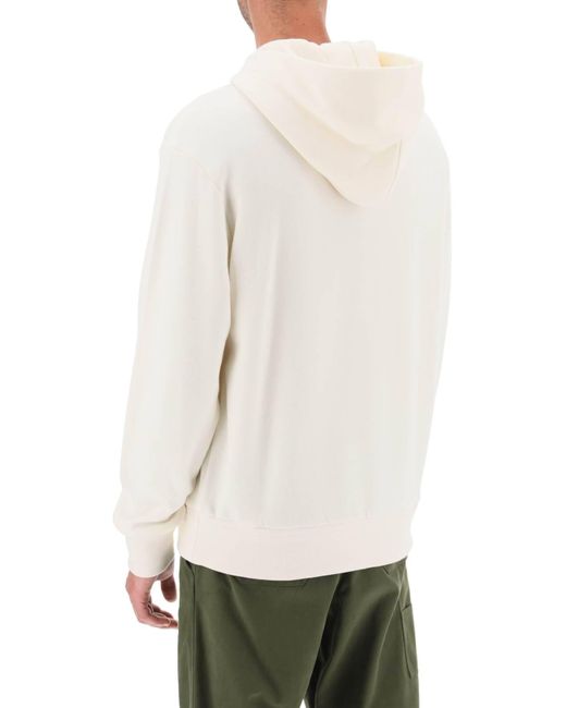 Zegna White Cotton And Cashmere Hoodie for men