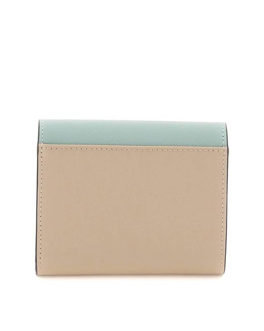 Marni Blue Bi-fold Wallet With Flap