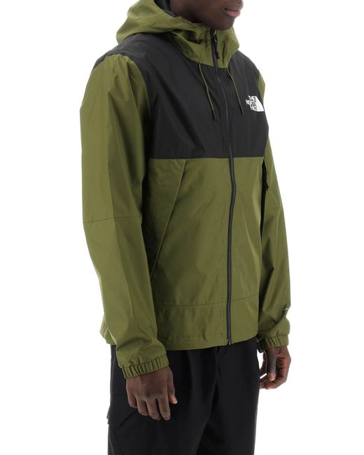 The North Face Green New Mountain Q Windbreaker Jacket for men