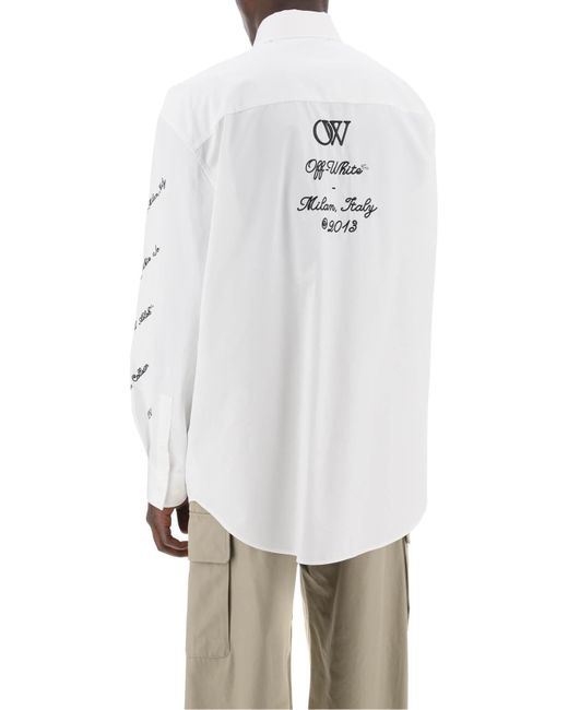 off white oversized shirt