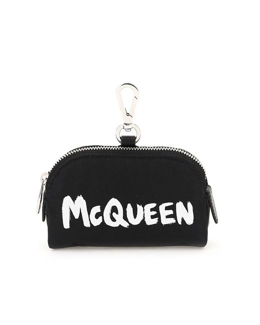 POUCH PICCOLA IN POLYFAILLE McQUEEN GRAFFITIAlexander McQueen in Materiale  sintetico di colore Nero | Lyst