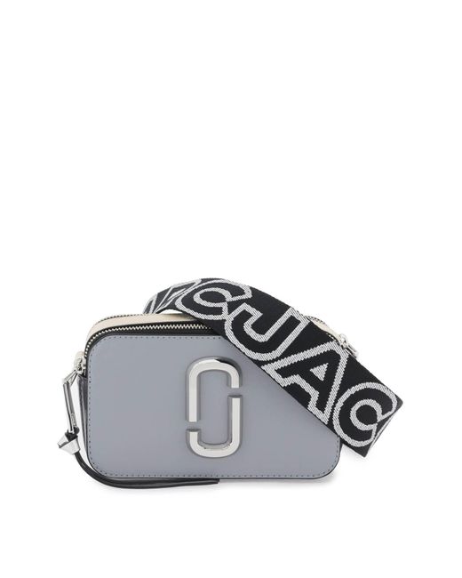 Marc Jacobs Gray Snapshot Leather Cross-body Bag