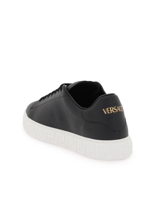 Mens black 2024 versace trainers