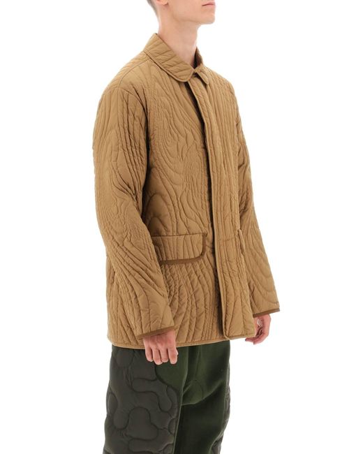 MONCLER X SALEHE BEMBURY Brown Harter-Heighway Quilted Jacket for men