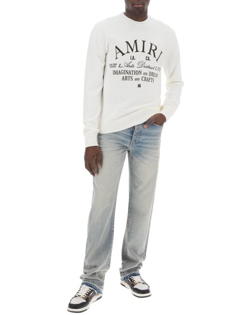 Amiri Blue Straight Cut Loose Jeans for men