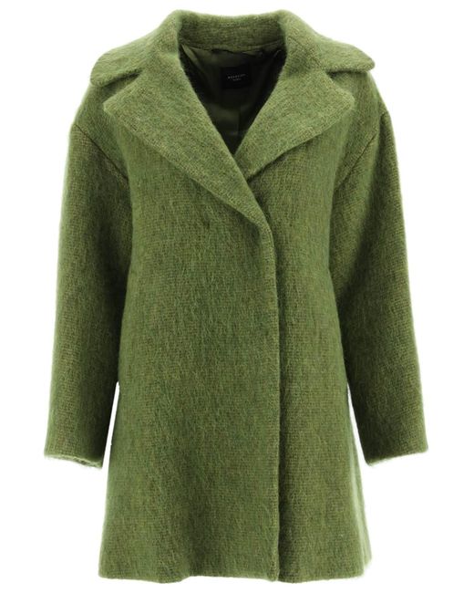 Weekend by Maxmara Green 'caraibi' Coat In Wool