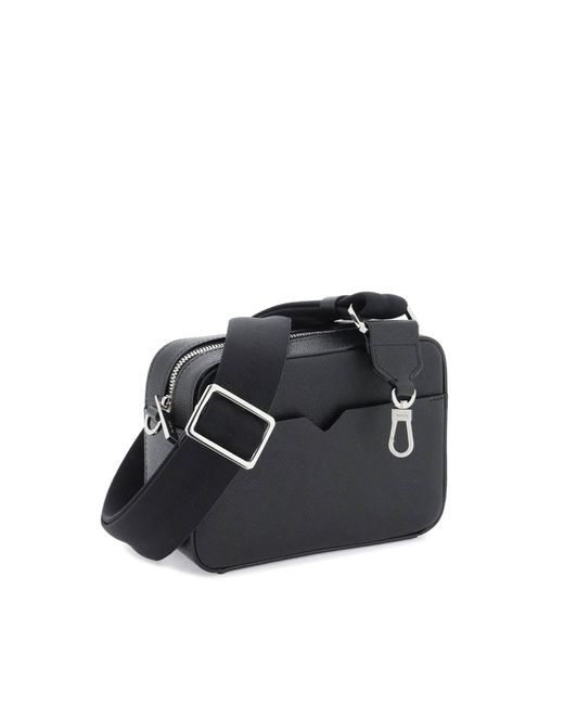 Valextra Crossbody Camera Bag in Black for Men Lyst