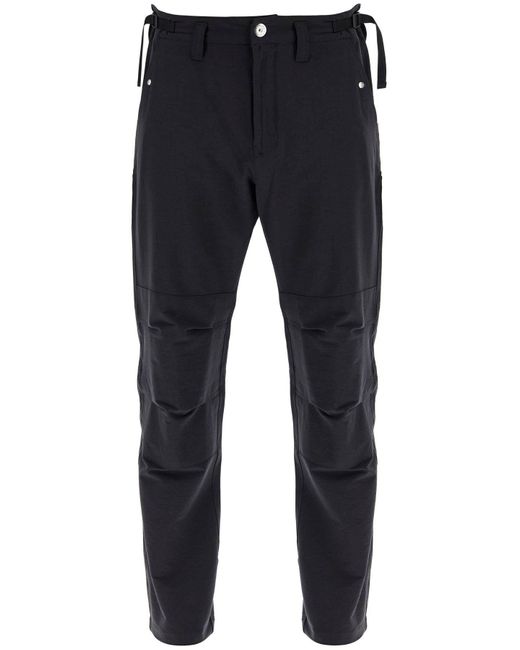 Stone Island Blue Stretch Wool Technical Pants for men