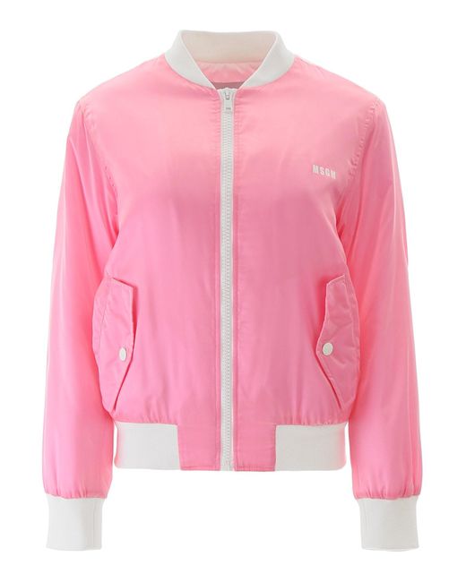 MSGM Pink Bomber Jacket
