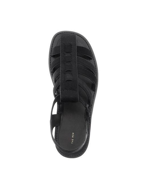 The Row Black 'Pablo' Sandals