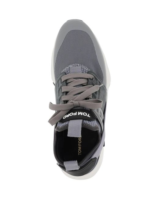 "sneaker jago mesh per di Tom Ford in White da Uomo