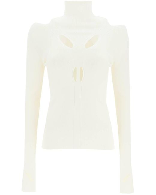 Dion Lee White Cut-out Skivvy