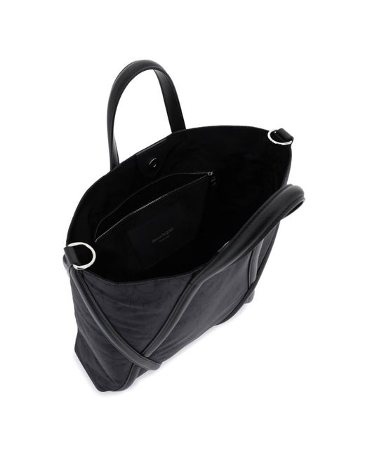 Alexander McQueen Black Harness Tote Bag for men