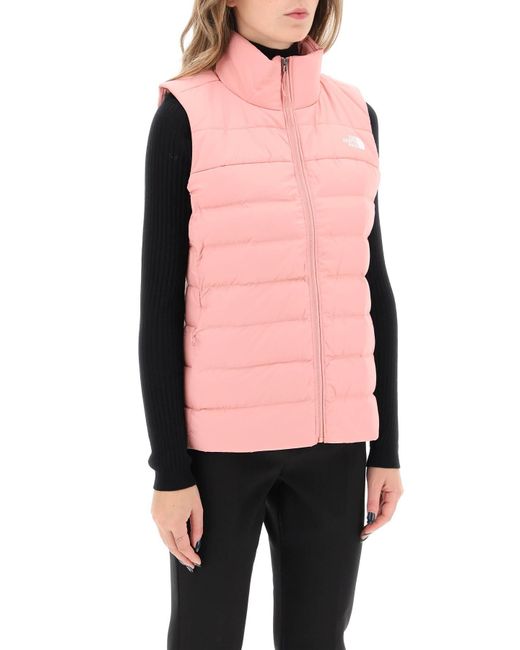 The North Face Pink Akoncagua Lightweight Puffer Vest