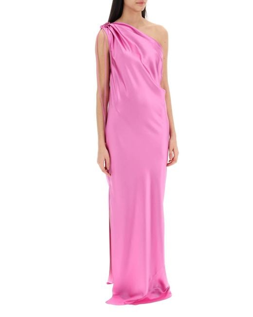 Max Mara Pink "Silk Satin Opera Dress"