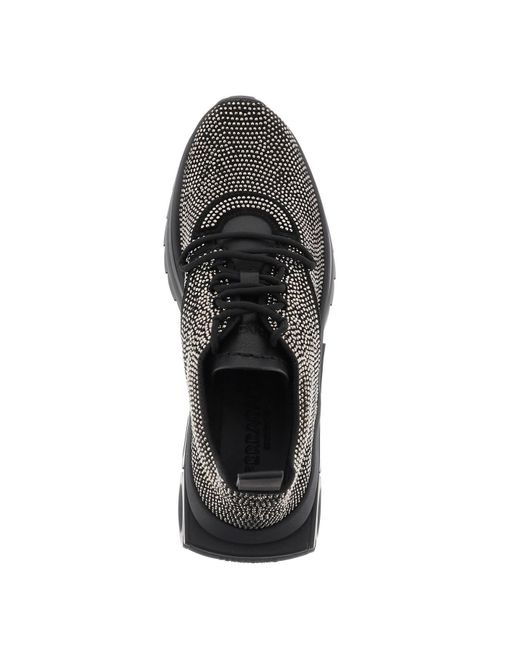 Sneakers Running con strass di Ferragamo in Black