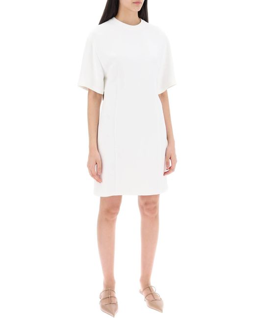 Valentino Garavani White "structured Couture Mini Dress In