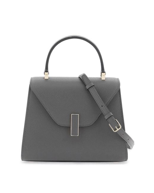 Valextra Gray Iside Mini Handbag