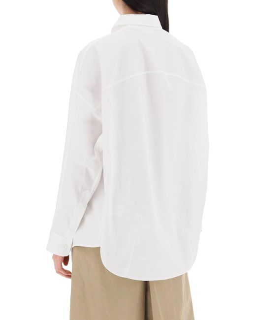 Camicia Oversize Casio di Dries Van Noten in White