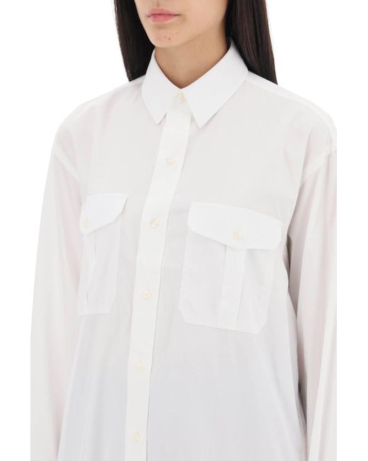 Maxi Camicia di Wardrobe NYC in White