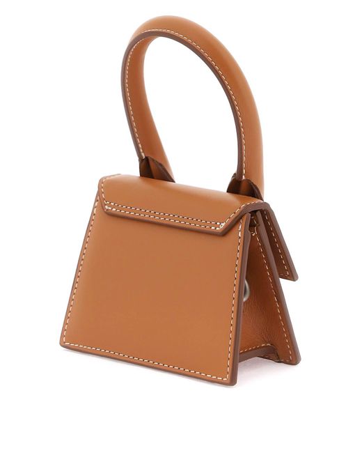 Jacquemus Brown Le Chiquito Homme Leather Cross-body Bag for men