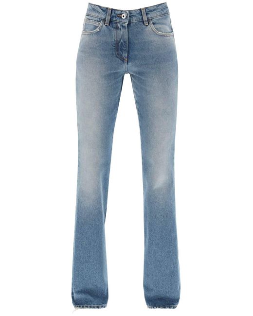 Off-White c/o Virgil Abloh Blue Bootcut Jeans