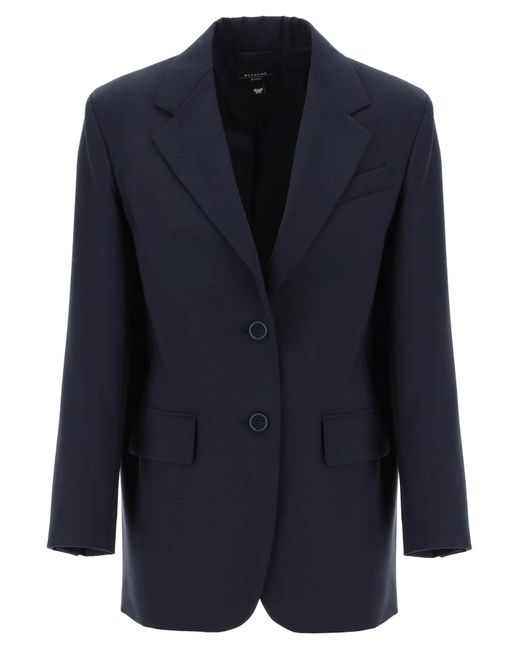 Weekend by Maxmara Blue Veber Light Wool Blazer