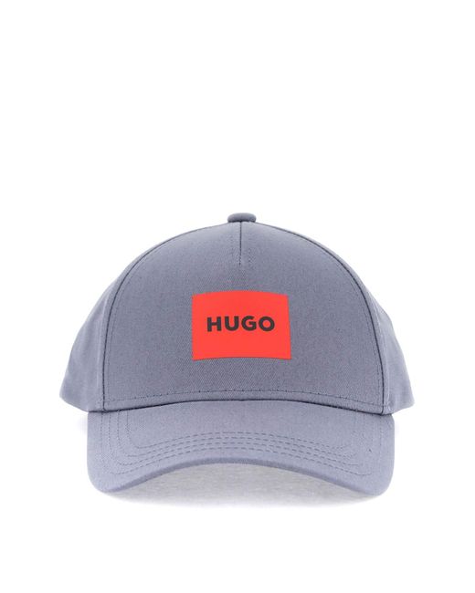 HUGO Red Baseball Cap With Patch Design for men