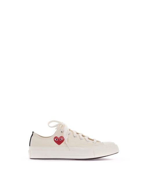 COMME DES GARÇONS PLAY White Chuck 70 Low-Top Sneakers X Converse