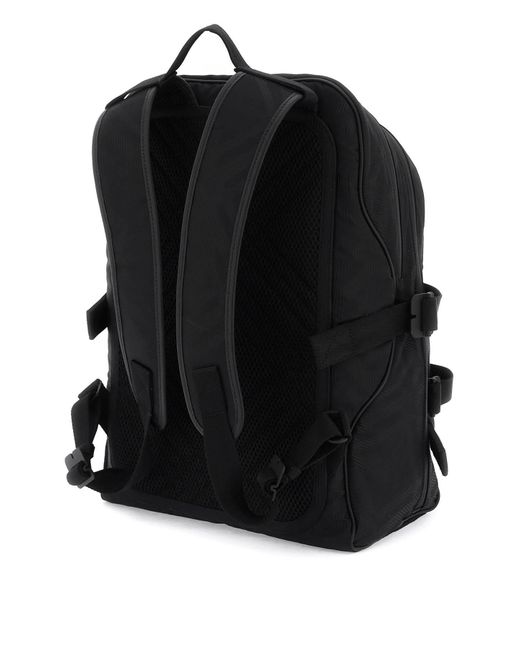 Burberry Black Ered Jacquard Backpack for men