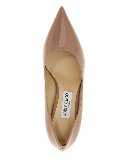 Jimmy Choo Brown Patent Leather Love 65 Pumps