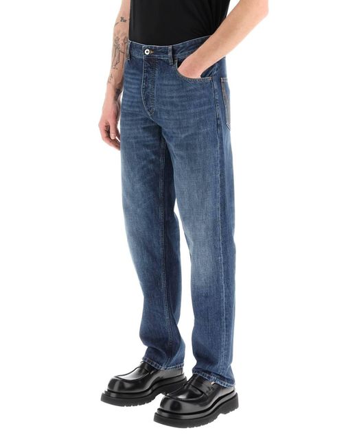 Jeans Straight di Bottega Veneta in Blue da Uomo