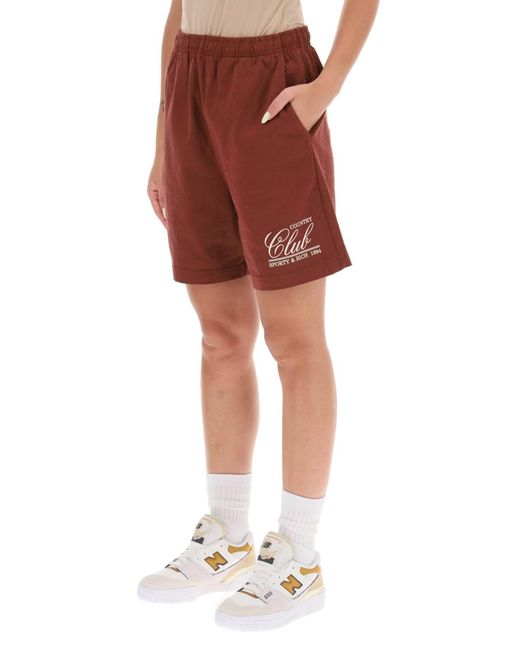 Sporty & Rich Red Sporty Rich '94 Country Club' Gym Shorts