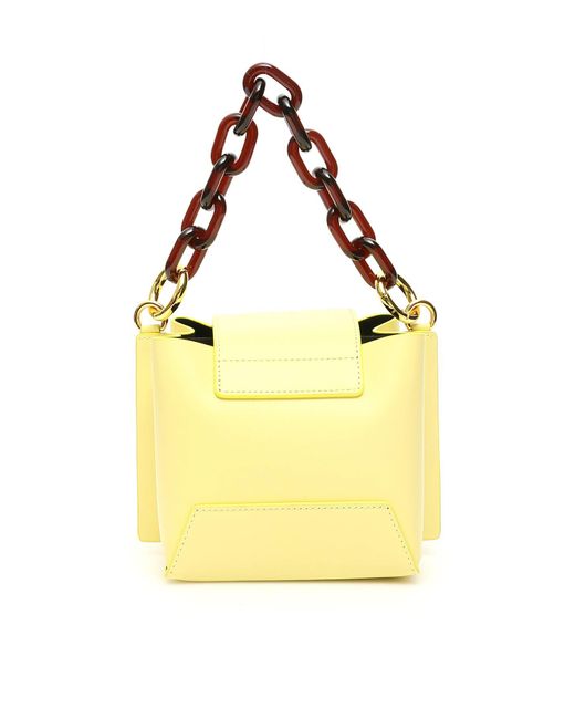 Yuzefi Leather Daria Mini Bucket Bag in Yellow - Lyst