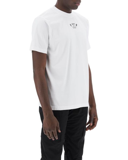Off-White c/o Virgil Abloh White Off- "Bandana Arrow Pattern T-Shirt for men