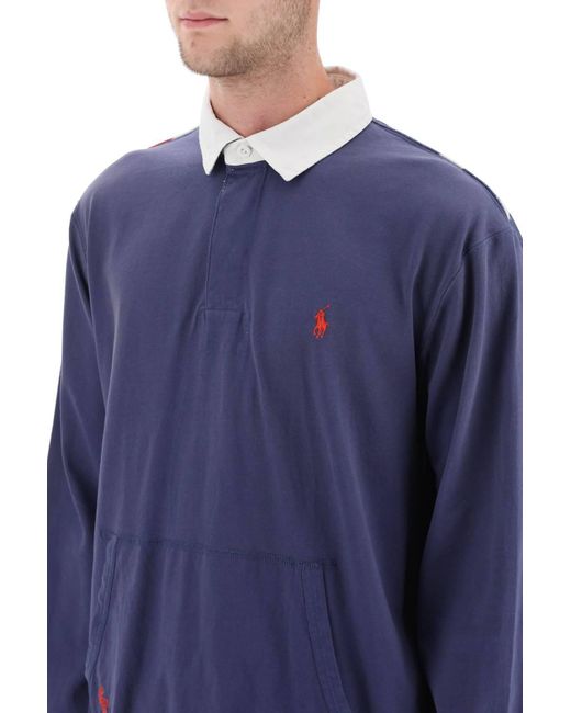 Polo Ralph Lauren Blue Rugby Polo Shirt for men