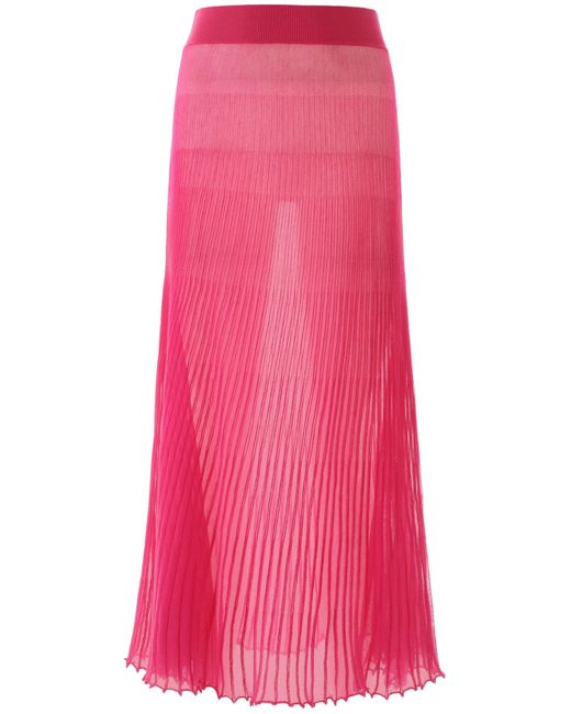 Jacquemus Pink Helado Pleated Skirt