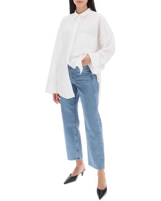 By Malene Birger Blue Milium Cropped Jeans