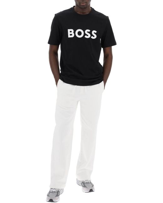 Boss Black Tiburt 354 Logo Print T-shirt for men