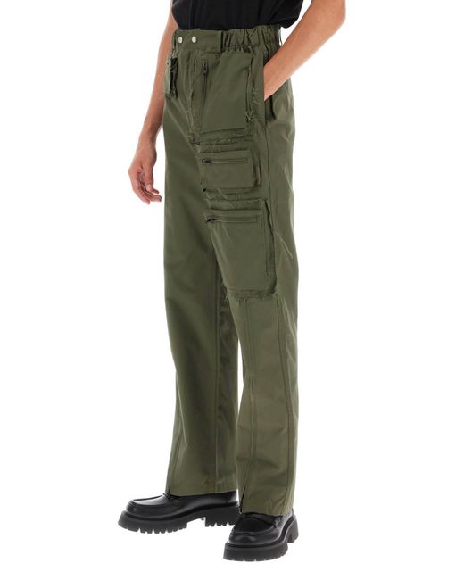 Pantaloni Cargo Con Dettagli A Taglio Vivo di ANDERSSON BELL in Green da Uomo