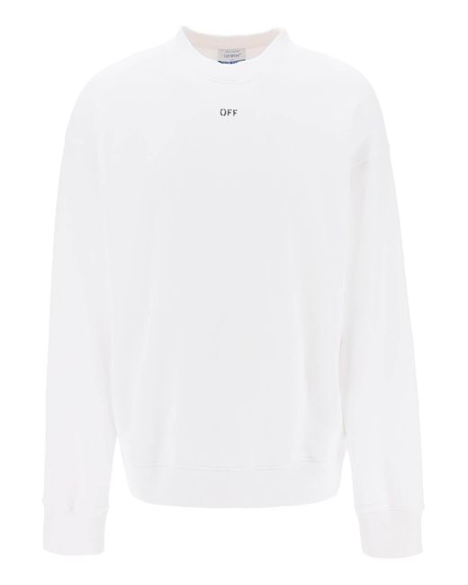 Off-White c/o Virgil Abloh White Skate Sweatshirt With Off Logo for men