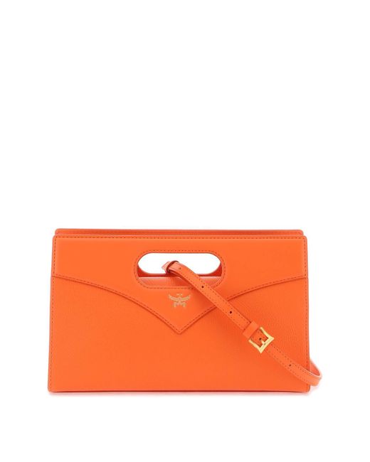 MCM Orange Diamond Handbag