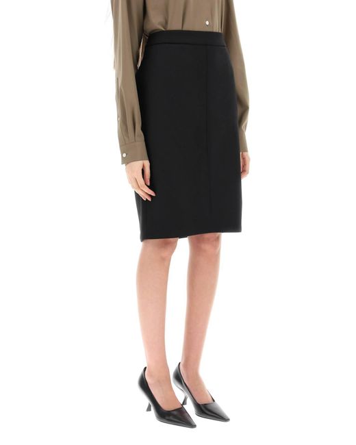 The Row Black 'Benson' Longuette Skirt