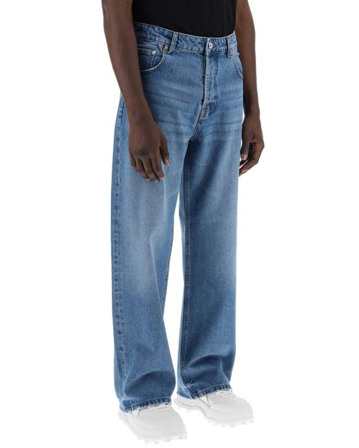Jacquemus Blue Large Denim Jeans From Nimes for men
