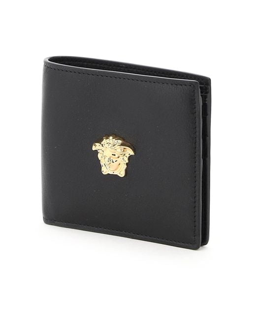 Versace Black Medusa Wallet | Leather wallet mens, Versace wallet, Wallet  men